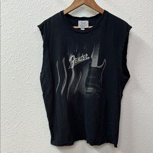 VTG Y2K Fender graphic gym tank